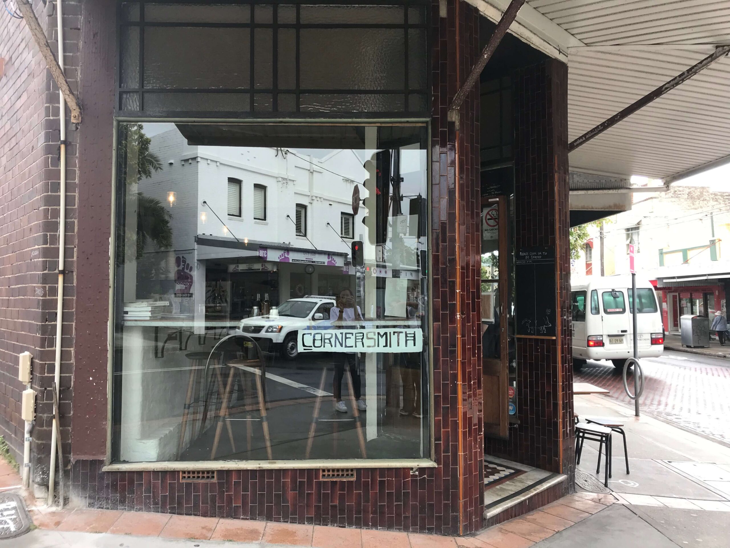 シドニーのカフェ【Cornersmith】の外観の様子を撮影した写真