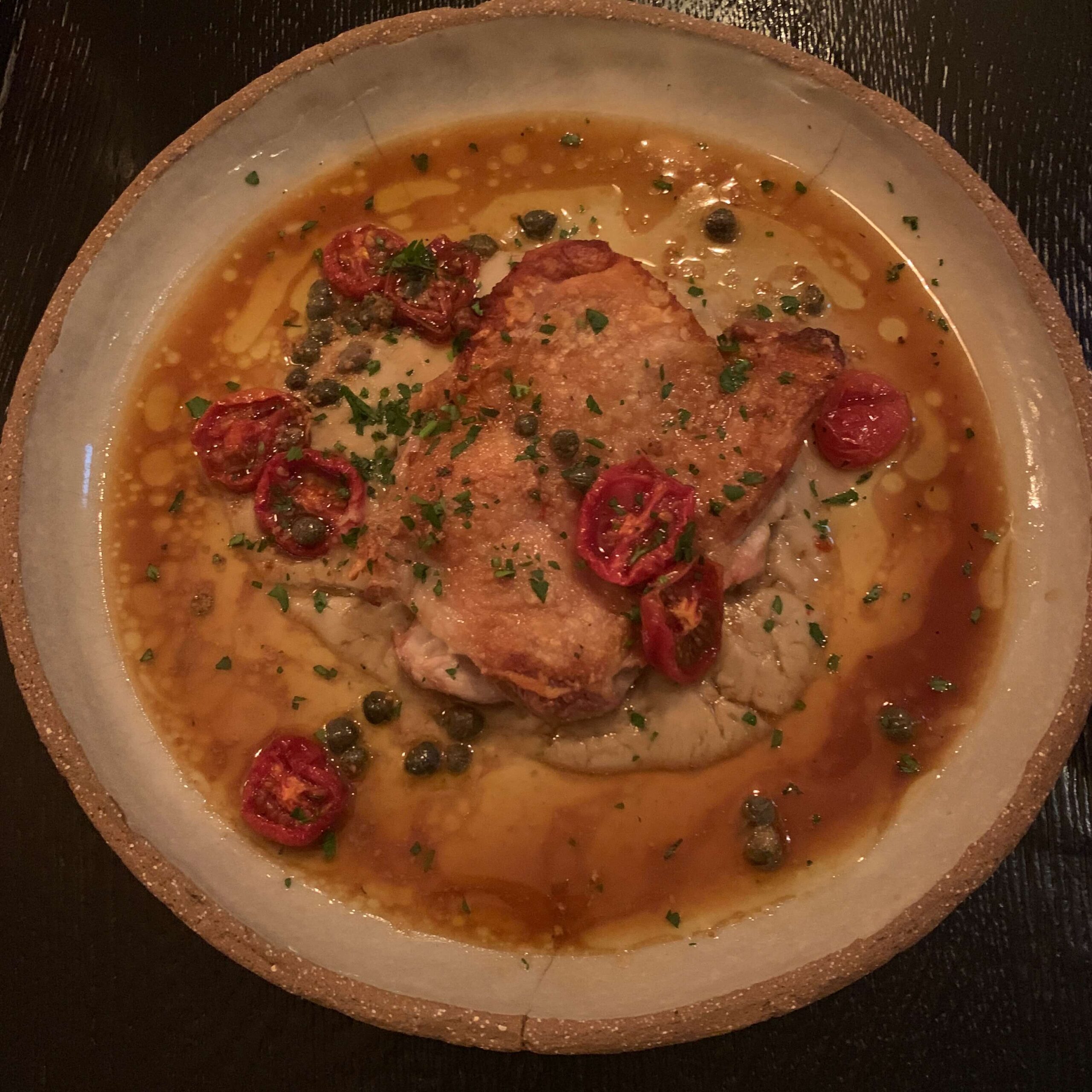 シドニーのレストラン【FRED'S】のメニュー「Crispy boneless chicken（クリスピー・ボーンレス・チキン）」を撮影した写真