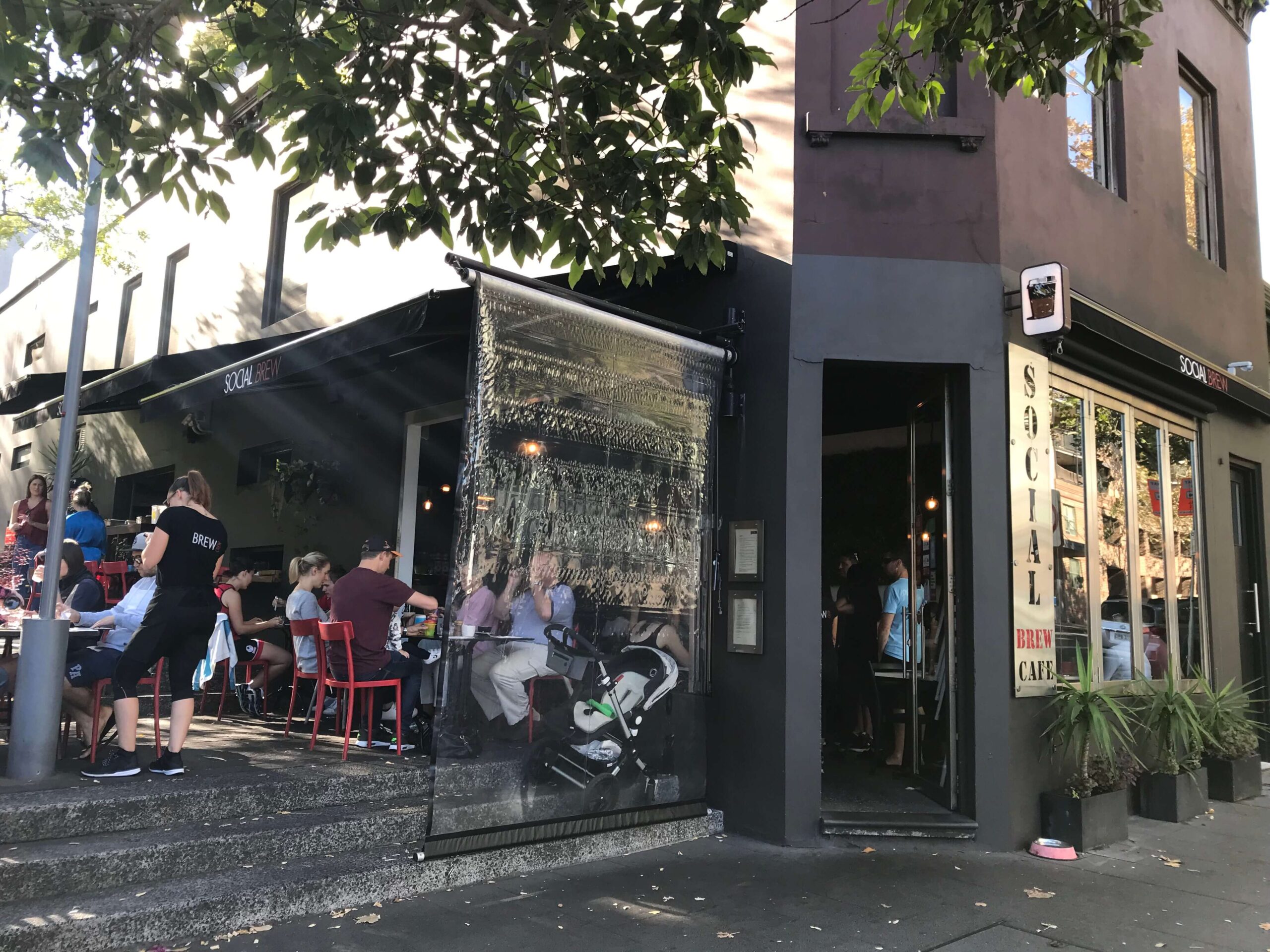 シドニーのカフェ【Social Brew Cafe】の外観の様子を撮影した写真